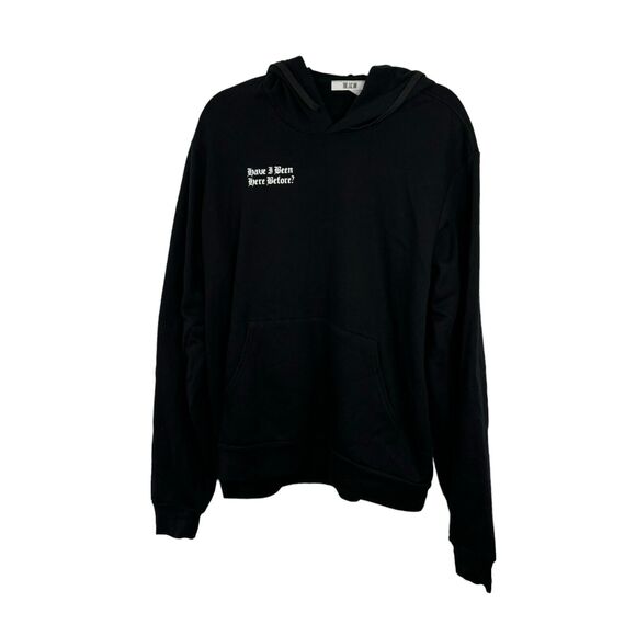The Liz XX Deja Vu Hoodie XL Black Graphic Print Womens Long Sleeve Pullover - Picture 2 of 7